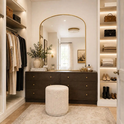 Yoko - Gold Metal Gentle Arch Mirror - 120cm x 95cm