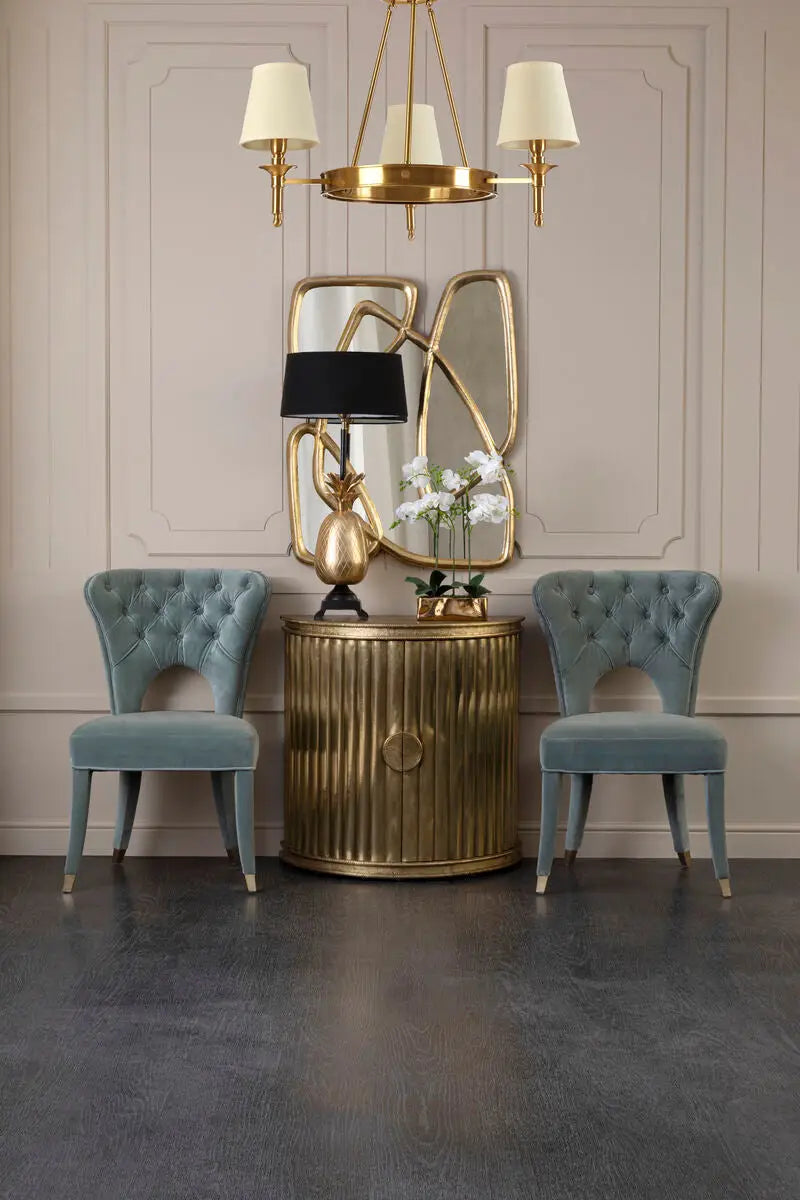 Zina Copper Finish 3 Arm Chandelier