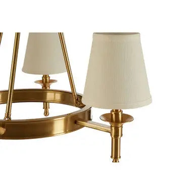 Zina Copper Finish 3 Arm Chandelier