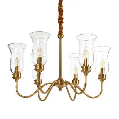 Zissi 6 Arm Gold Ceiling Light