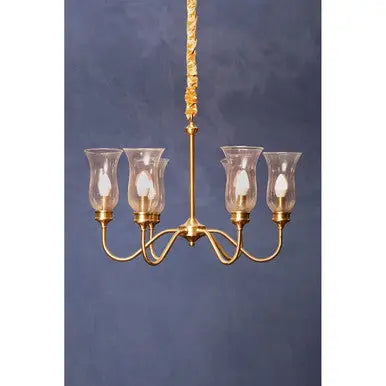 Zissi 6 Arm Gold Ceiling Light